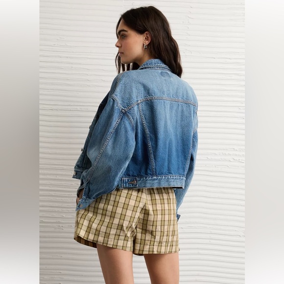 AE Plaid Boxer Sleep Shorts - Picture 4 of 5